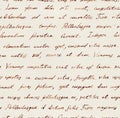 Hand written letter - seamless text Lorem ipsum. Repeating pattern Royalty Free Stock Photo
