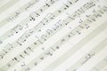 Hand-written music score