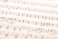 Hand-written music score Royalty Free Stock Photo