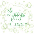 Hand-written text of Happy Easter
