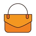 Handbag accessory fashion elegant line and fill icon