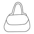 handbag cosmetics things female line heart doll Royalty Free Stock Photo