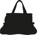 Handbag icon vector