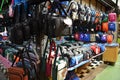 Handbags on display at Chatuchak Market in Bangko
