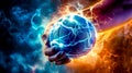 handball, ball in player's hand, energy and power of fast movement, made with Generative AI Royalty Free Stock Photo