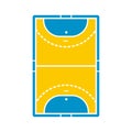 Handball field icon Royalty Free Stock Photo