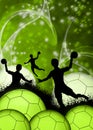 Handball girl background Royalty Free Stock Photo