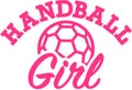 Handball girl Royalty Free Stock Photo