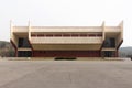 Handball Hall at Pyongyang Sports Street in North Korea Royalty Free Stock Photo