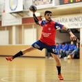 Handball player in action Royalty Free Stock Photo