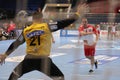 Handball - scoring from a 7 metre throw