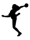 Handball silhouette Royalty Free Stock Photo