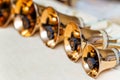 Handbells ready to play Royalty Free Stock Photo