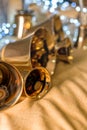 Handbells ready to play Royalty Free Stock Photo
