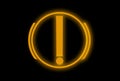 Handbrake Warning Light Royalty Free Stock Photo