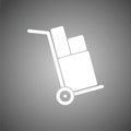 Handcart icon, vector icon Royalty Free Stock Photo
