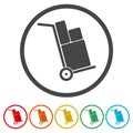Handcart icon, vector icon Royalty Free Stock Photo