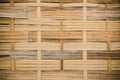 The handcraft of bamboo weave pattern fence