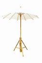 Handcraft umbrella made from cotton fabric and bamboo