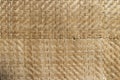 Handcraft woven bamboo brown straw mat abstract background texture Royalty Free Stock Photo