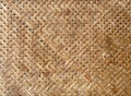 Handcraft woven bamboo pattern. Royalty Free Stock Photo