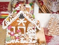 Handcrafted artisan Christmas gingerbread house
