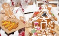 Handcrafted artisan Christmas gingerbread house