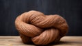 Handcrafted Beauty: Brown Wool With Hazy Dreamlike Quality