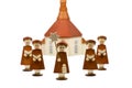 Handcrafted Carolers, produced in Erz Mountains Royalty Free Stock Photo