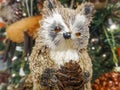 Handcrafted christmas animal toy decoration