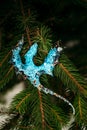 Handcrafted Epoxy Resin Ornament on Christmas Tree