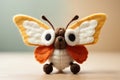 Handcrafted Felt Butterfly Mascot