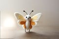 Handcrafted Felt Butterfly Mascot