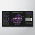 Handcrafted Fruit and Berry Spread or Jam Label Template. Abstract Vector Packaging Design Layout. Modern Typography