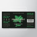 Handcrafted Fruit Spread or Jam Label Template. Abstract Vector Packaging Design Layout. Modern Typography Banner with