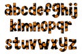 Handcrafted Halloween Party Letters. Color Creative Art Typographic Design