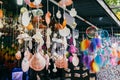 Hanging curtains made of shells for sell as souvenir at Nipah Bay Pangkor Island, Malaysia