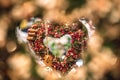 Handcrafted heart shaped Christmas decorations sold in Salzburg
