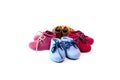 Handcrafted merino wool baby shoes Royalty Free Stock Photo