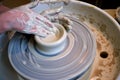 Handcrafted pottery ceramics Royalty Free Stock Photo