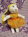 Handcrafted retro style vintage doll