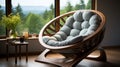 Handcrafted Round Chair With Timber Frame Construction