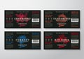 Handcrafted Spread or Jam Labels Template Set. Abstract Vector Packaging Design Layouts Set. Modern Typography Banners