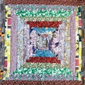 handcrafted square patchwork quilt