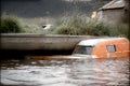 Handcrafted submerged boat