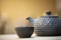 Antique ceramic teapot