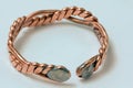 Hand Crafted Copper Twisted Ring - stock photo Royalty Free Stock Photo