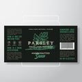 Handcrafted Vegetables and Herbs Sauce Label Template. Abstract Vector Packaging Design Layout. Modern Typography Banner