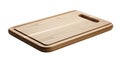 Handcrafted wooden cutting board isolated on transparent background Royalty Free Stock Photo