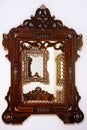Handcrafted wooden frame Royalty Free Stock Photo